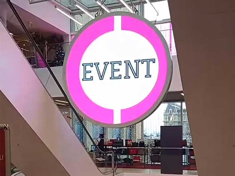 P2.5 double face circle led display